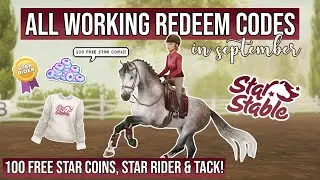 100 Free Star Coins - All working codes in September! // Star Stable Online