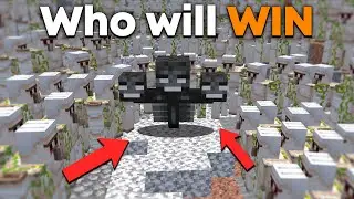 100 Iron Golems Vs Wither in Minecraft HARDCORE