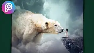 A BIG BEAR- Қазақша Picsart. Урок фотошоп Picsart. Picsart tutorial editor
