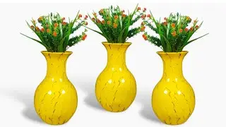 COMO FAZER VASO DECORATIVO//CARA MEMBUAT VAS BUNGA DARI SEMEN
