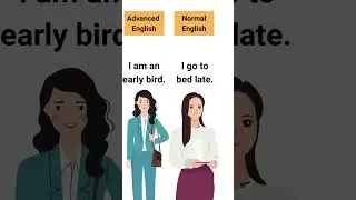 Normal vs Advanced English #shorts #youtubeshorts #shortsvideo