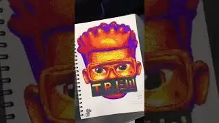 🔥Я сделал портрет САМЫМИ ДЕШЁВЫМИ ФЛОМАСТЕРАМИ 🔥 Я не знаю, понравится вам или нет ❤️Подпишись❤️