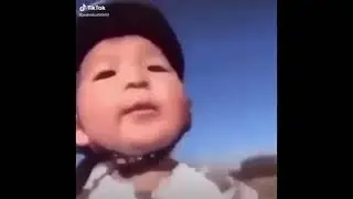 asian kid falls off bike but it's a #shorts