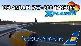 Boeing 757-200 Icelandair Takeoff || X-Plane 11 || Berlin Tegel EDDT||