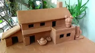Creative DIY Building Tiny Village House With Clay