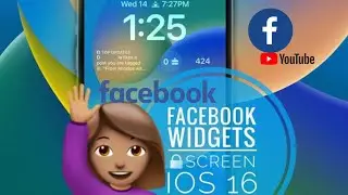 How To Add Facebook Widgets On Your iPhone iPads Screen Lock (iOS 16)