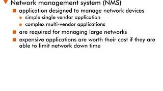 Network Management Systems - 6 : Overview