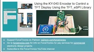 Using the KY-040 Encoder to Control a TFT Display Using the TFT_eSPI Library
