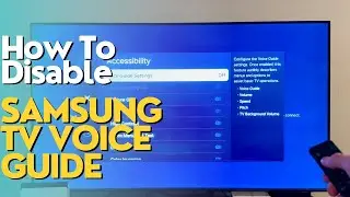 Samsung TV: How to Turn Off Voice Guide (Menu Narration Off)