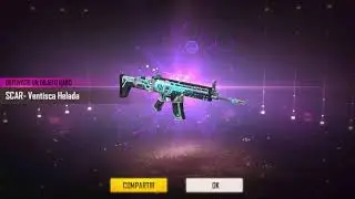 Free Fire La Mejor Skin de Arma Scar Ventisca Elada Skin Epica de Free Fire