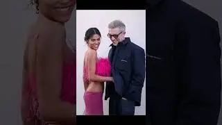 тина кунаки и винсант касель /модный показ Jacquemus