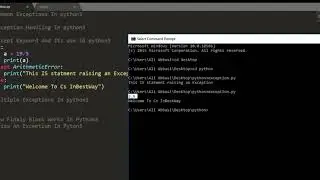 Exception Handling in Python Three|| Breef Explanation try,catch, and finally block in python