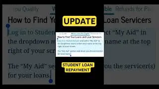 NEW UPDATE ✅ STUDENT LOAN REPAYMENT 2023