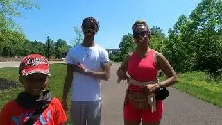 Riding 🚴🏾 up on the family like 🤷🏾‍♂️