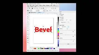 || YouTube Shorts || How To Make Bevel And Emboss Text Effect in Corel Draw || 2020 ||