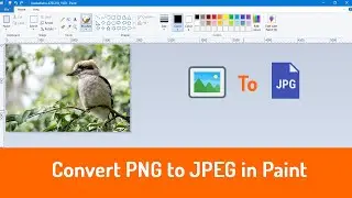 Convert PNG to JPEG using Paint