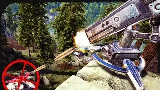 How STRONG is the HEAVY TURRET GUN?! ☆ ARK: Survival Evolved #89