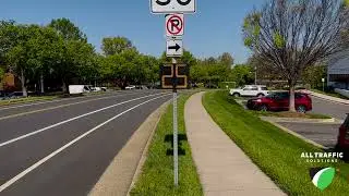 Setting Up and Taking Down a Shield Radar Speed Sign
