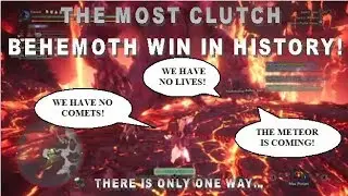 THE MOST CLUTCH BEHEMOTH KILL IN HISTORY!  ALL Have to Dodge/Jump Ecliptic Meteor! (EPIC/MUST SEE!)