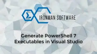 Generate a PowerShell 7 Executable in Visual Studio
