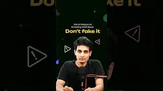 Don't fake it even if you don't make it 