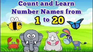 Count and Learn Number Names from 1-20 /Count 1-20/ NUMBER NAMES 1-20