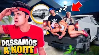 PASSAMOS A NOITE NO CARRO CYBERTRUCK NOVO DO ENALDINHO!! DEU RUIM!!