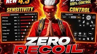 NEW UPDATE 4.3 CODE 🔥 BGMI SENSITIVITY SETTINGS 2026 | BEST CLOSE RANGE SENSITIVITY SETTINGS✅