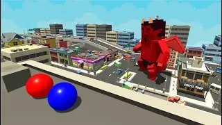 if Giant Devil comes to the City 😈 Marble Race