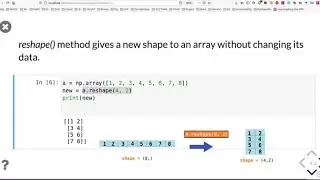Numpy: Data types and Reshaping