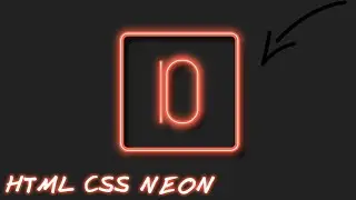 AMAZING NEON WITH HTML CSS |DO YOU KNOW THIS DESIGN?