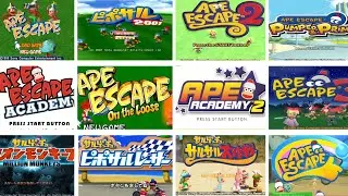 Evolution Of Ape Escape Games Start Screens (1999 - 2010 )