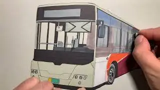 I drew a CRRC new energy bus. Do you like it?
