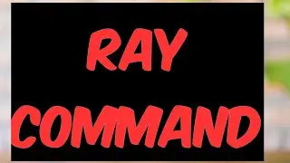 RAY COMMAND IN AUTOCAD