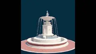 Realistic Water Fountain Loop Animation 10