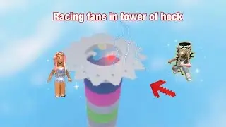 Racing fans in tower of hell