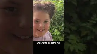 Ukrainian kid's wish is not to die at the war