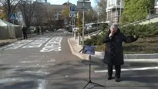 22 октября, Донецк, штаб-квартира миссии ОБСЕ, восьмой день протеста