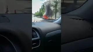 В Івано-Франківську на Пасічній горить автомобіль