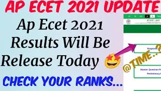 AP ECET 2021 Results Release TODAY//AP ICET 2021 Results//AP ICET 2021 Rank Card