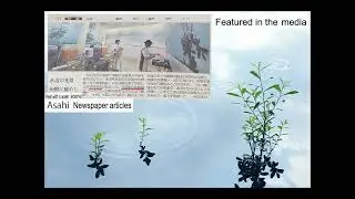 World's first challeng　The waterphotos taken were widely reported in the leading Japanese newspapers