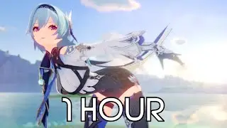 Eula Theme Music 1 HOUR - Flickering Candlelight (tnbee mix) | Genshin Impact