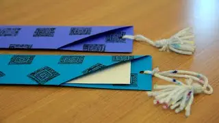 Family Day at Home - Stamp Print Bookmark with Tassel