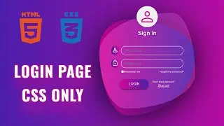 Login page design | HTML & CSS