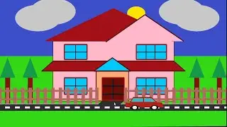 OpenGL C++ Mini Project -III drawing house | computer Graphics