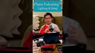 Don’t worry about podcast lighting Do this? video podcast lighting setup on iPhone. #Shorts