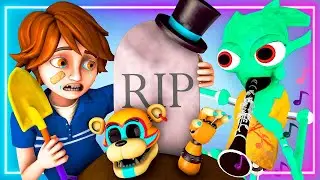 ГЛЭМРОК ФНАФ vs ГУБКА БОБ 4: ЖЕРТВА ФРЕДДИ (3D Анимация Ной Глэмрок FNAF: Security Breach)