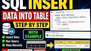 How to Insert Data into Table in SQL | Beginner Tutorial 