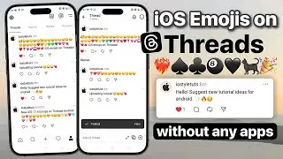 iOS Emoji on Threads App (Instagram) without using zFont!