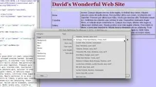 Using text: Selecting a font and font size